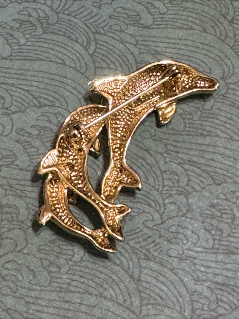 VINTAGE L RAZZA DOLPHINS BROOCH - Picture 4 of 8